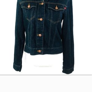 Quiksilver Dark Blue Denim Trucker Jacket